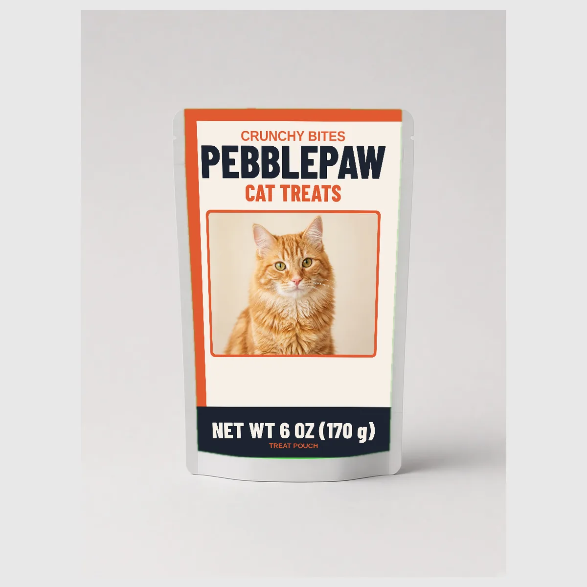 Pebblepaw, sample cat treat pouch