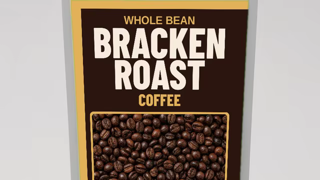 Sample printed coffee pouch